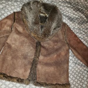 Faux suede jacket